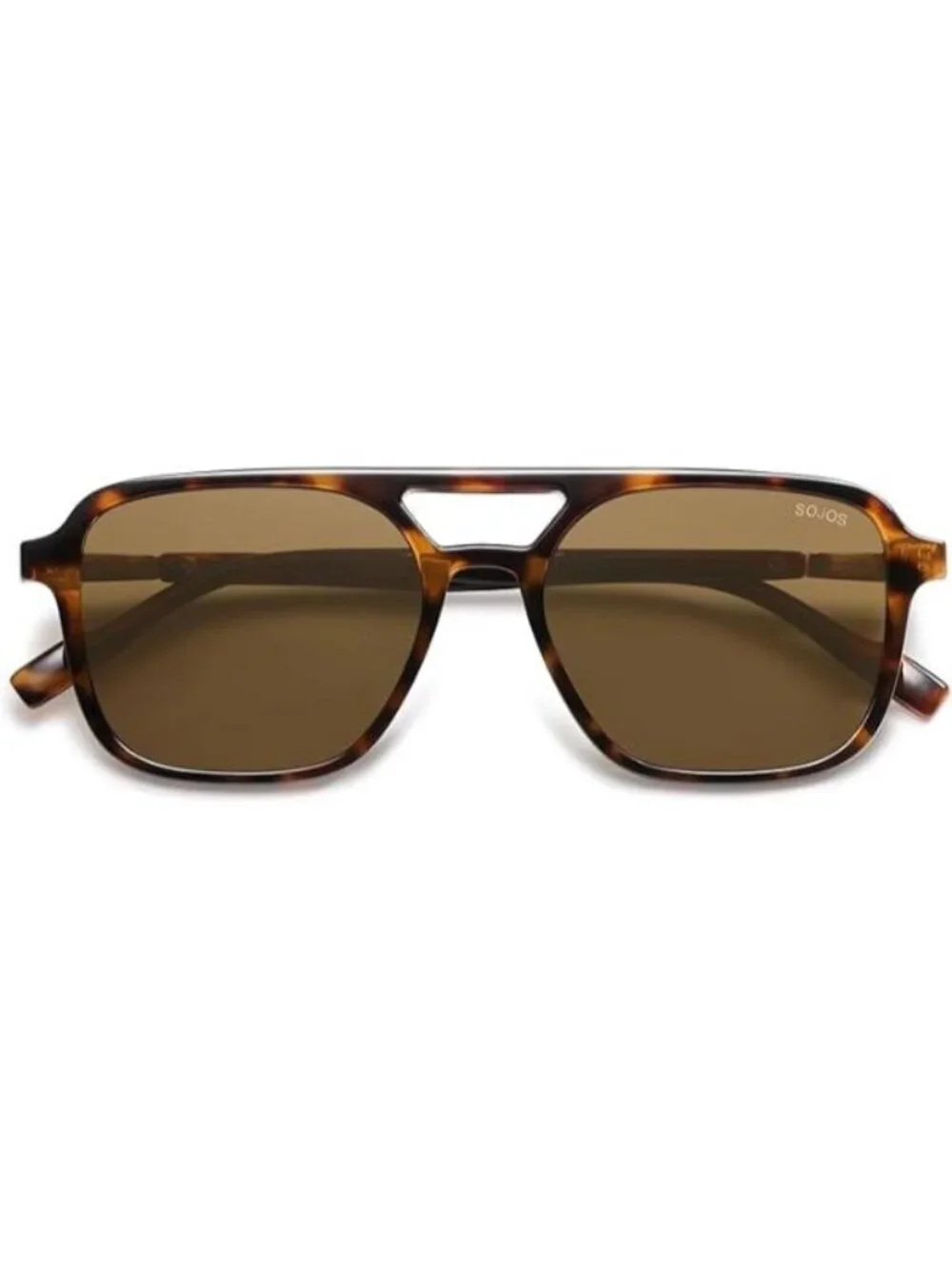 SOJOS Women Aviator Sunglasses Rectangle Sun Glasses Coffee Frame Coffee Lens